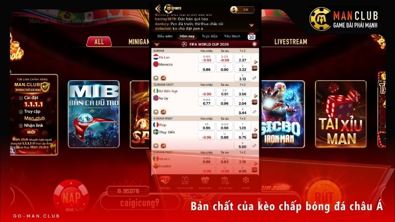 Kèo chấp thiết lập tỷ lệ chấp bàn thắng nhằm tạo thế cân bằng cho trận đấu