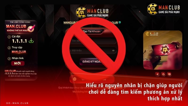 Nguyên nhân đường link vào Manclub bị chặn truy cập